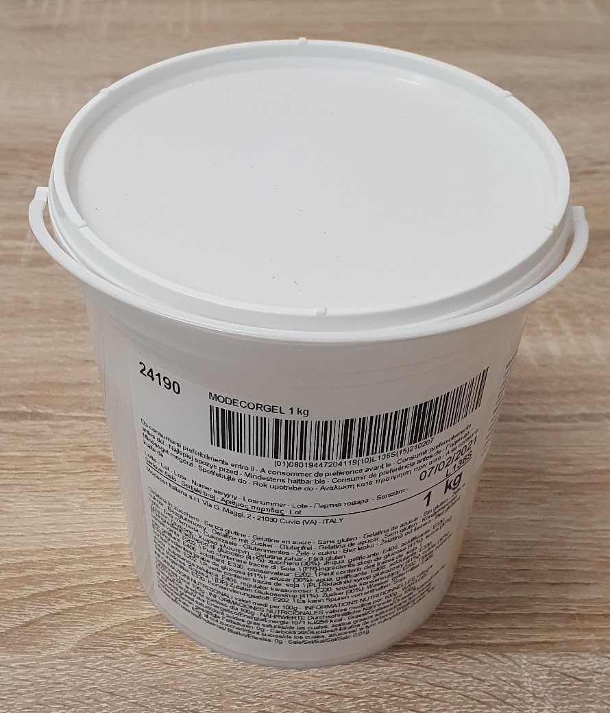 Modecor gel  - lepidlo potravinárske 1 kg, 24190