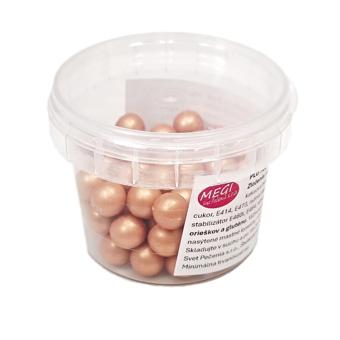 Čokoládové perly medené (COPPER) 9mm, 50g, 639754.551.1