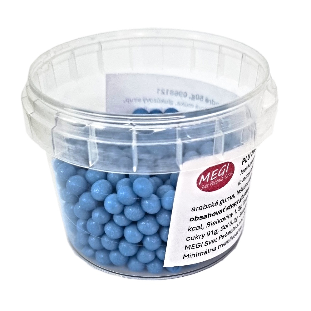 Cukrové perličky modré 50g - 0968121 / Cukrové guličky