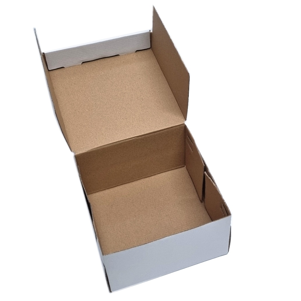 Krabica na zákusky biela 18x18x10 cm, VL