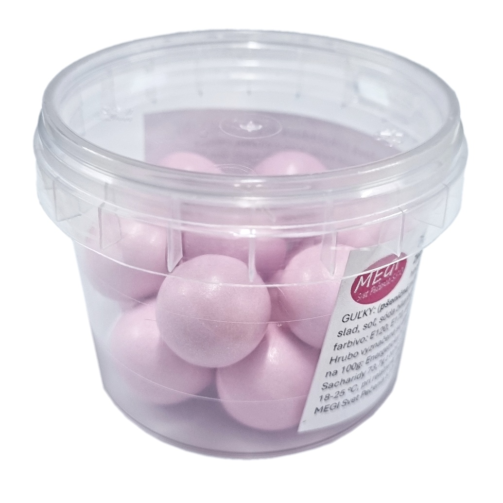 Perly obrie ružové čokoládové 40g
