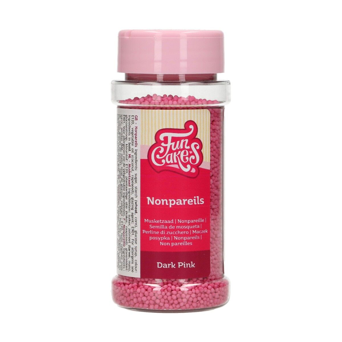 Posyp Fun Cakes - Nonpareils Dark Pink 80g, F51520