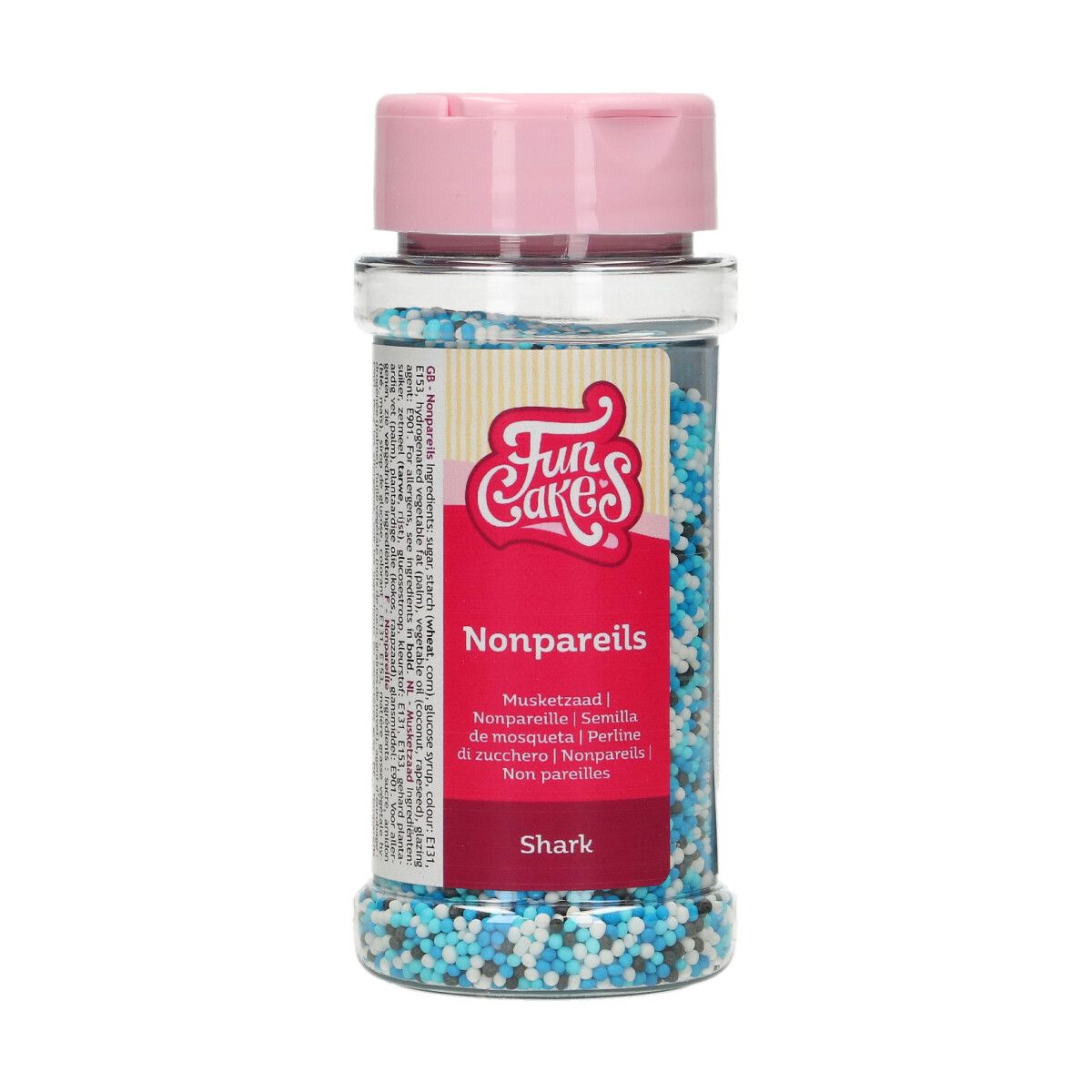 Posyp Fun Cakes - Nonpareils Shark Mix 80g, F51580