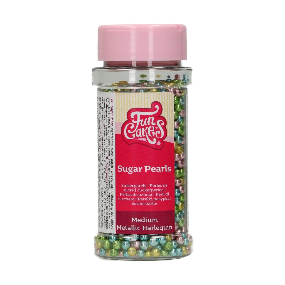 Posyp Fun Cakes - Perly stredné Metallic Harlequin 80g, F51670