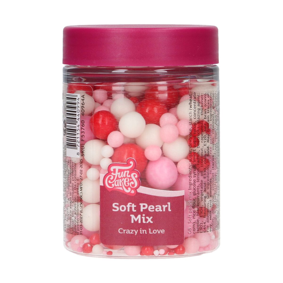 Posyp Fun Cakes - Soft Pearls Mix Crazy in Love 80g, F53760