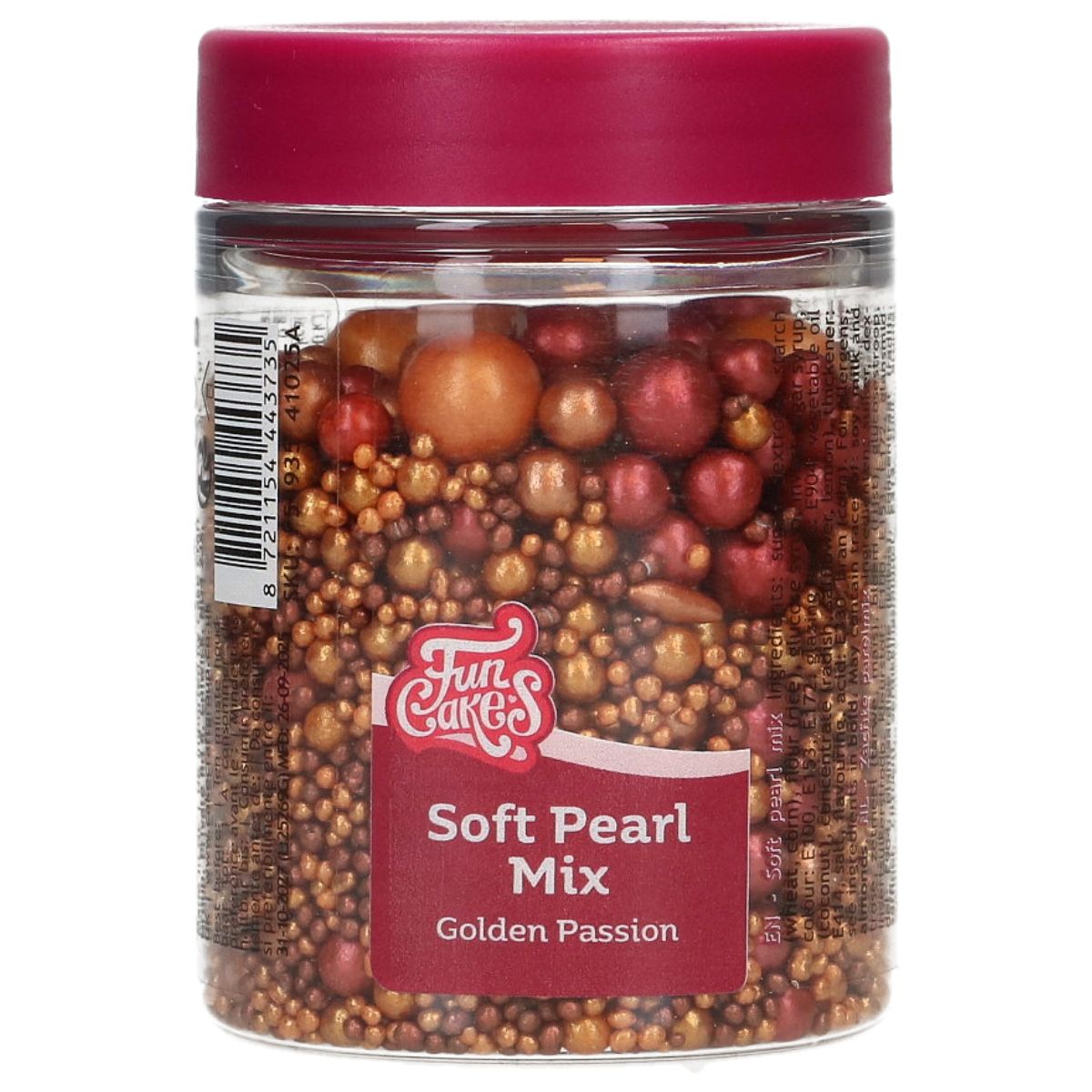 Posyp Fun Cakes - Soft Pearls Mix Golden Passion 80g, F54935