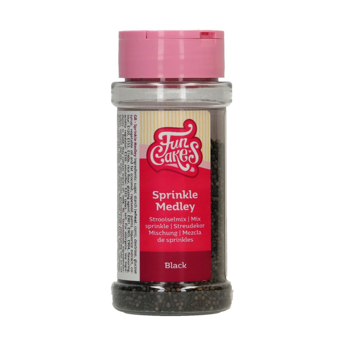 Posyp Fun Cakes - Sprinkle Medley - Black, 65g, F52980