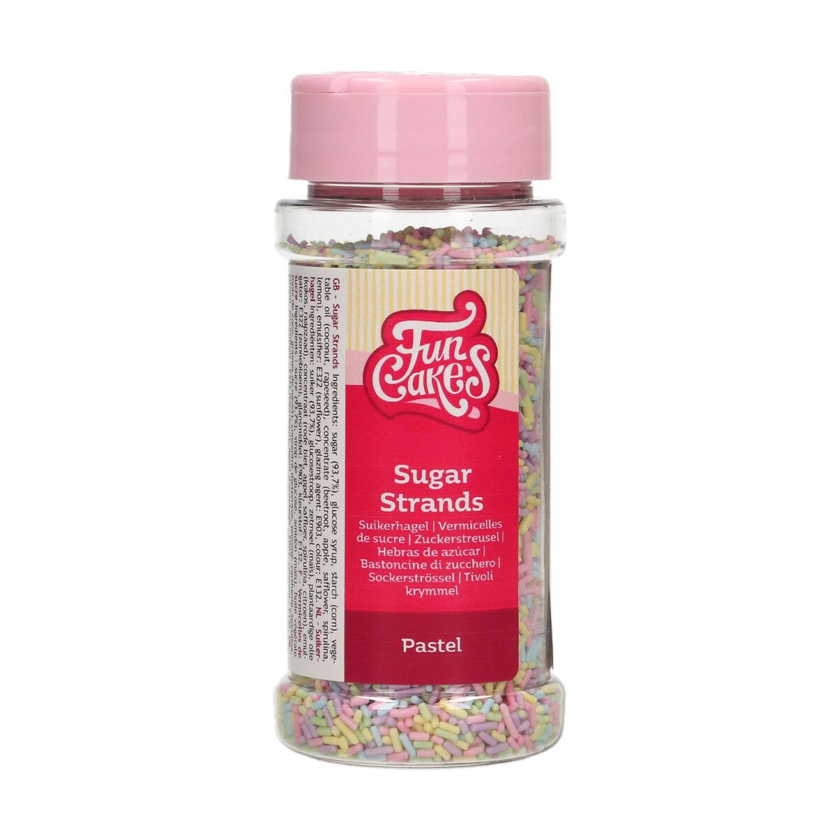 Posyp Fun Cakes - Sugar Strands Pastel 80g, F52195