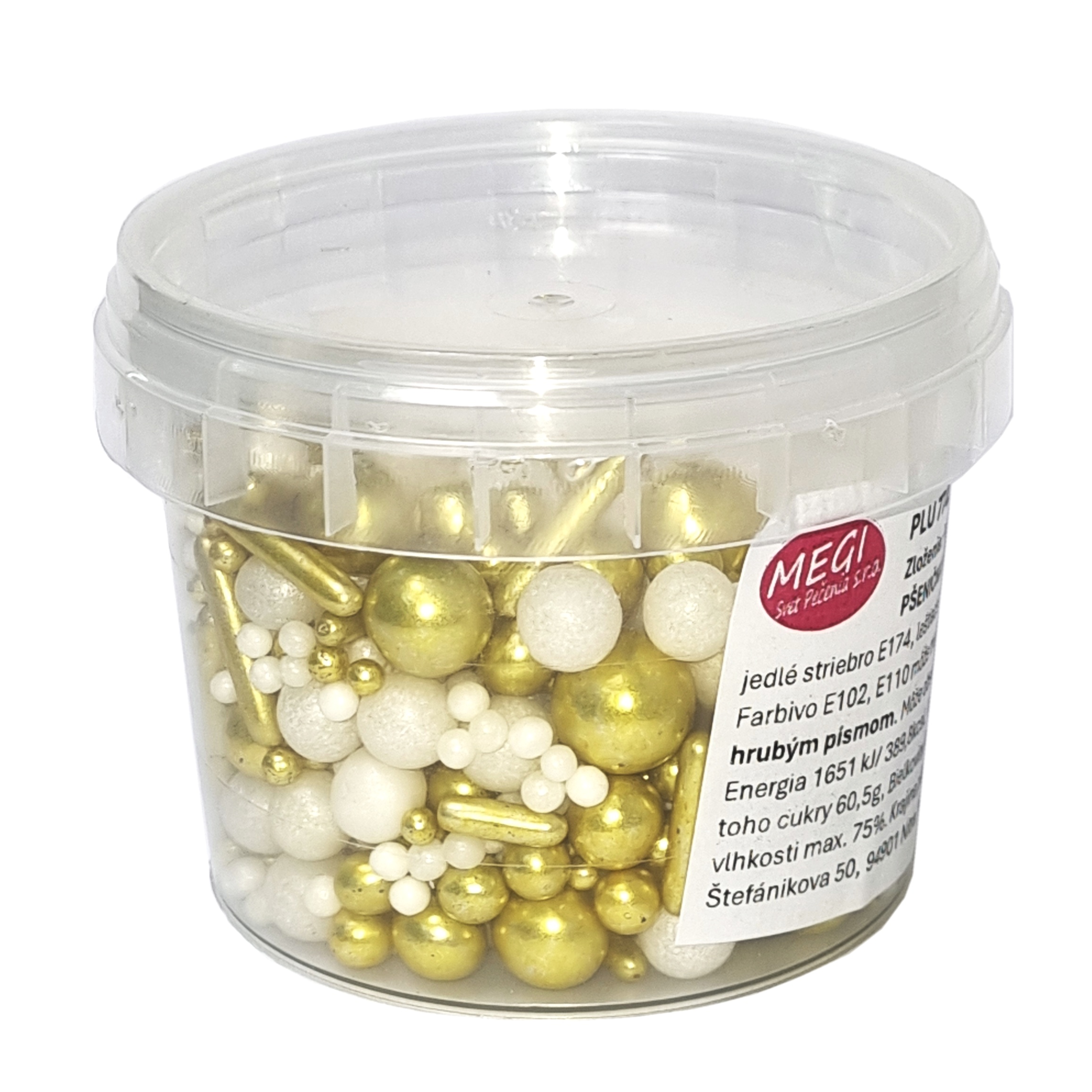 Posyp Mix Gold a White 70g, SD pearls, 2005