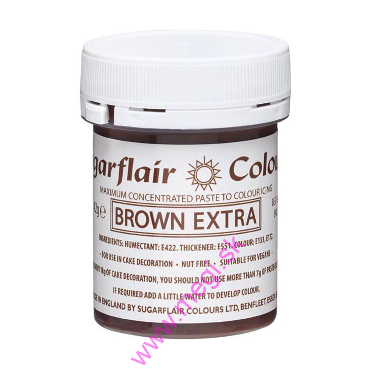 Farba gelová extra Brown (extra hnedá) 42g, SGF
