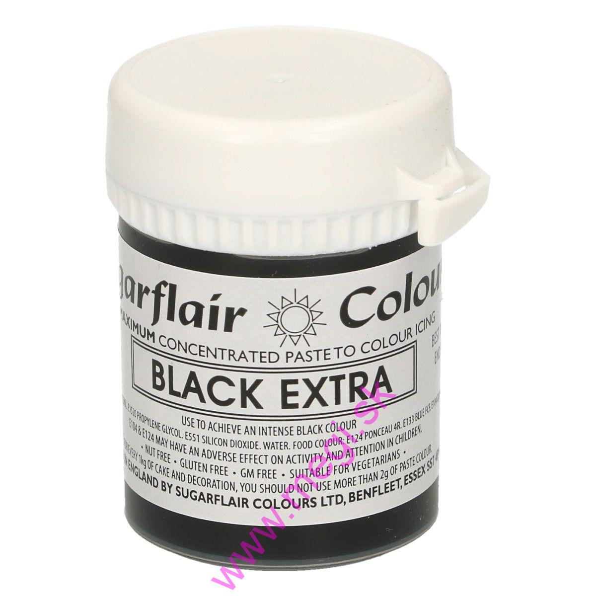 Farba gelová extra Black (extra čierna) 42g, SGF