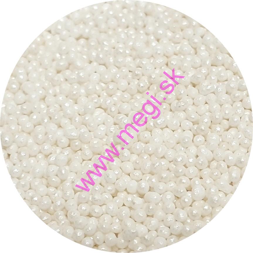 Nonpareils biele perleťové 50g - 01990