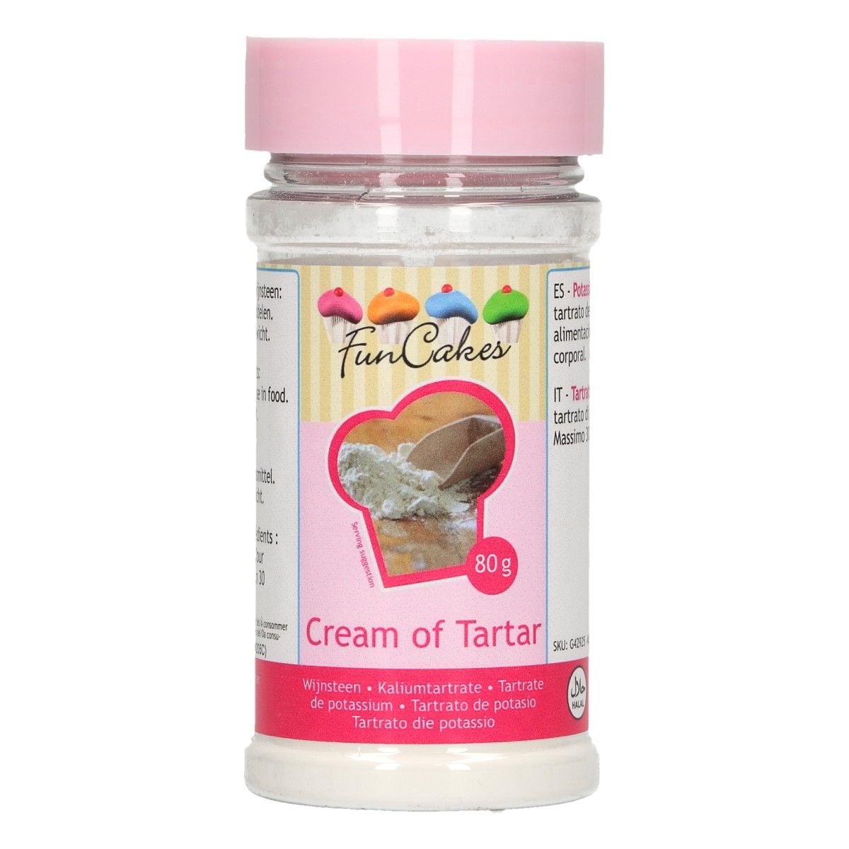 FunCakes - Vínny kameň 80g, Cream of Tartar, F54475
