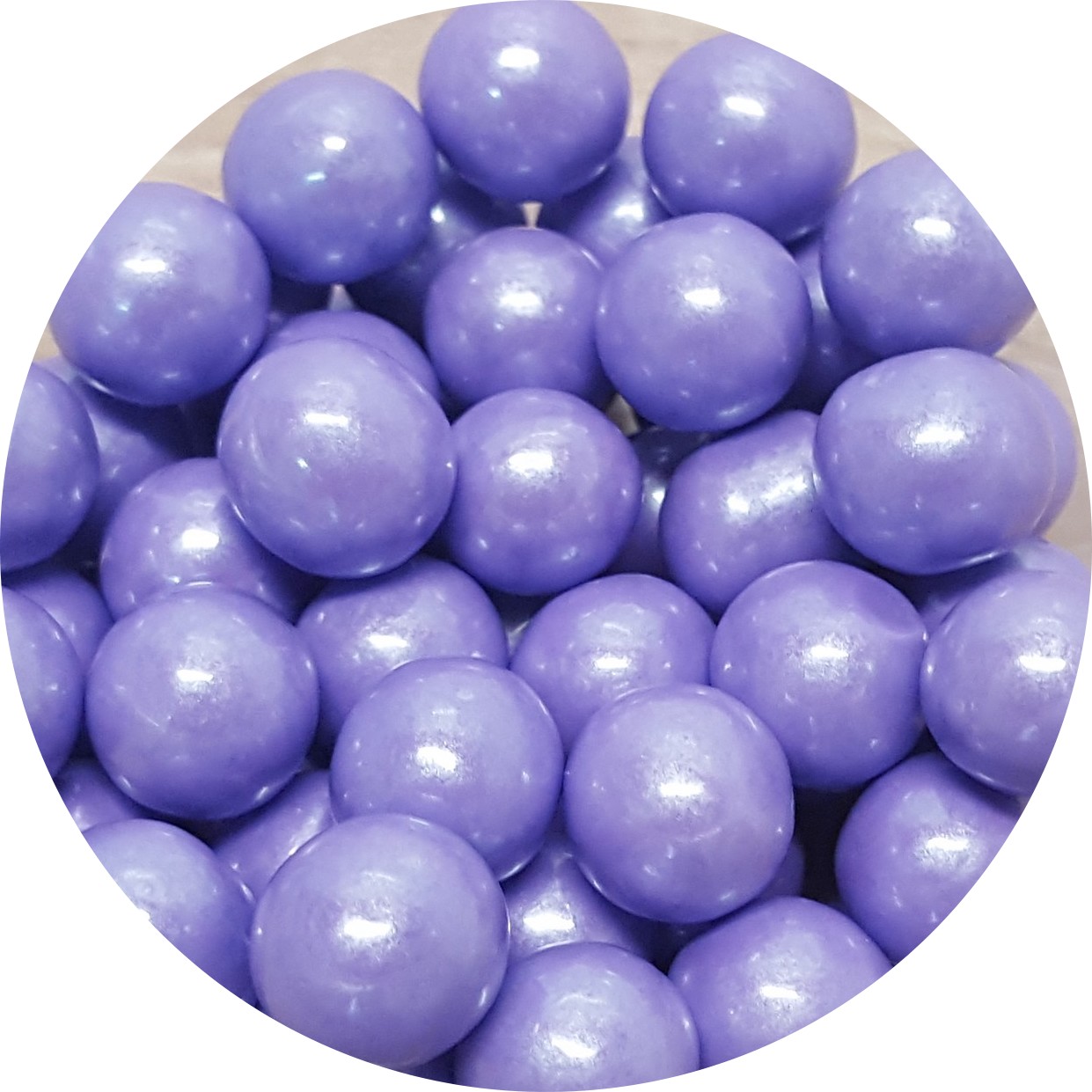 Čokoládové perly fialové 9mm 50g - 80105