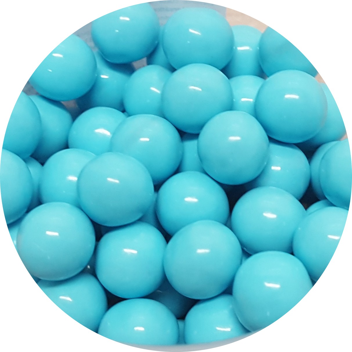 Čokoládové perly modré 9mm 50g - 80163