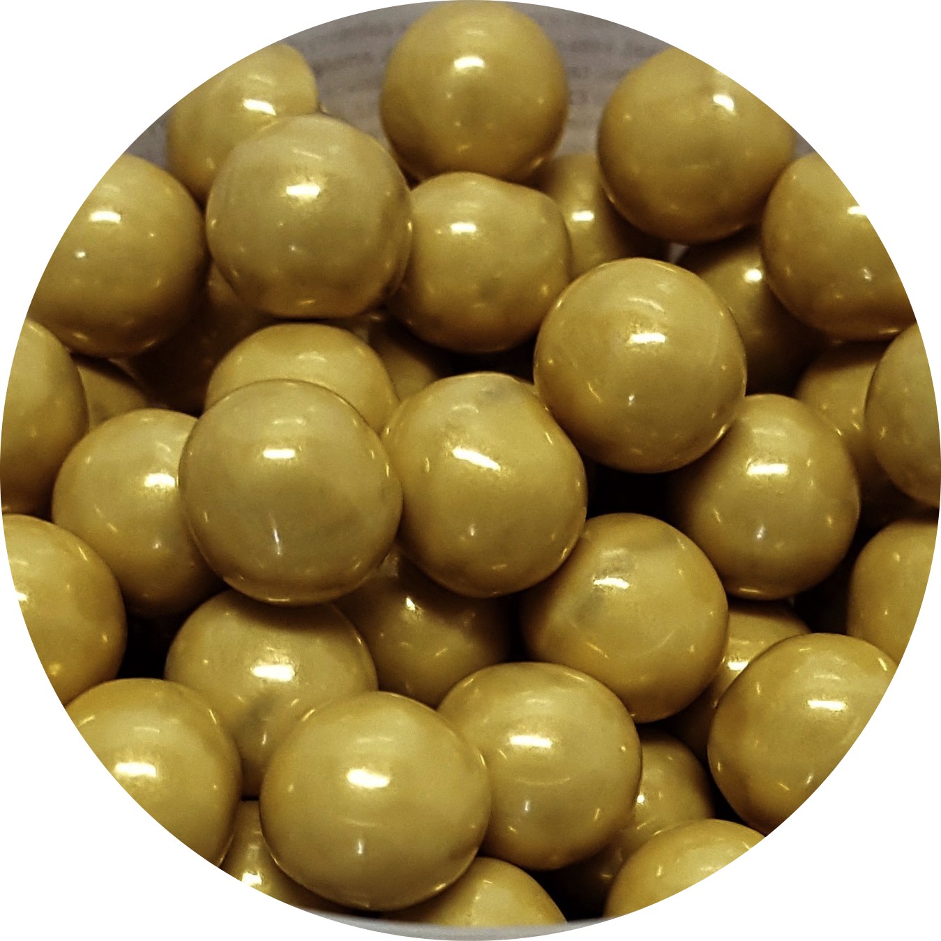 Čokoládové perly zlaté 9mm 50g - 80129
