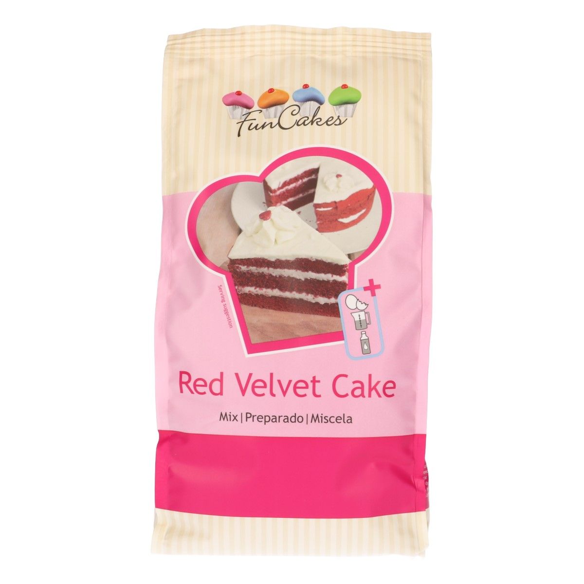 FunCakes Mix for Red Velvet Cake 1kg, F10565