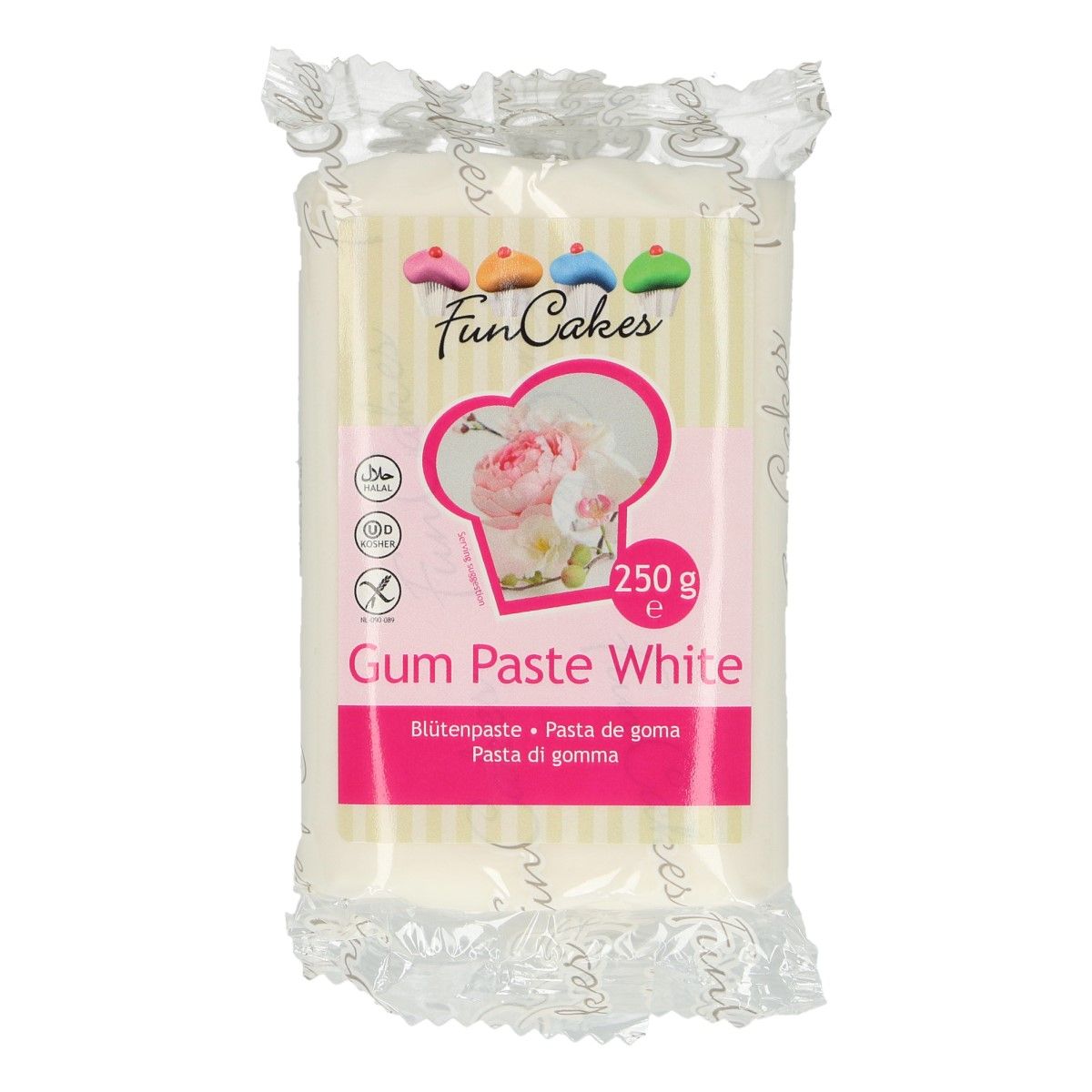 Gum Pasta Biela 250g, F20790, FunCakes 