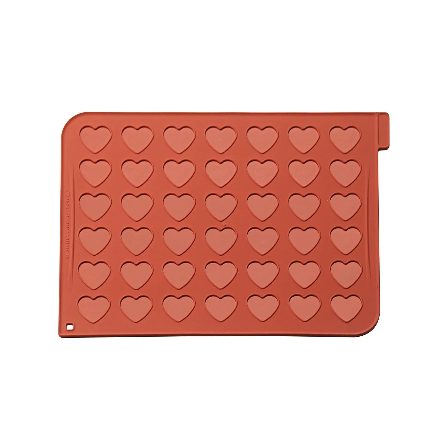 Forma na makarónky srdiečková, Silikomart, O 3,5cm, 42ks, 30x40cm, MAC03