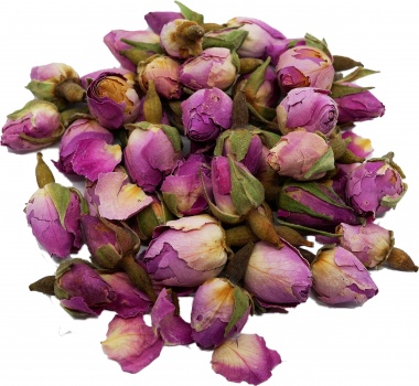 Sušené jedlé kvety (puky ruží) v skle 195 ml - 33197 - Small Pink Rose Buds