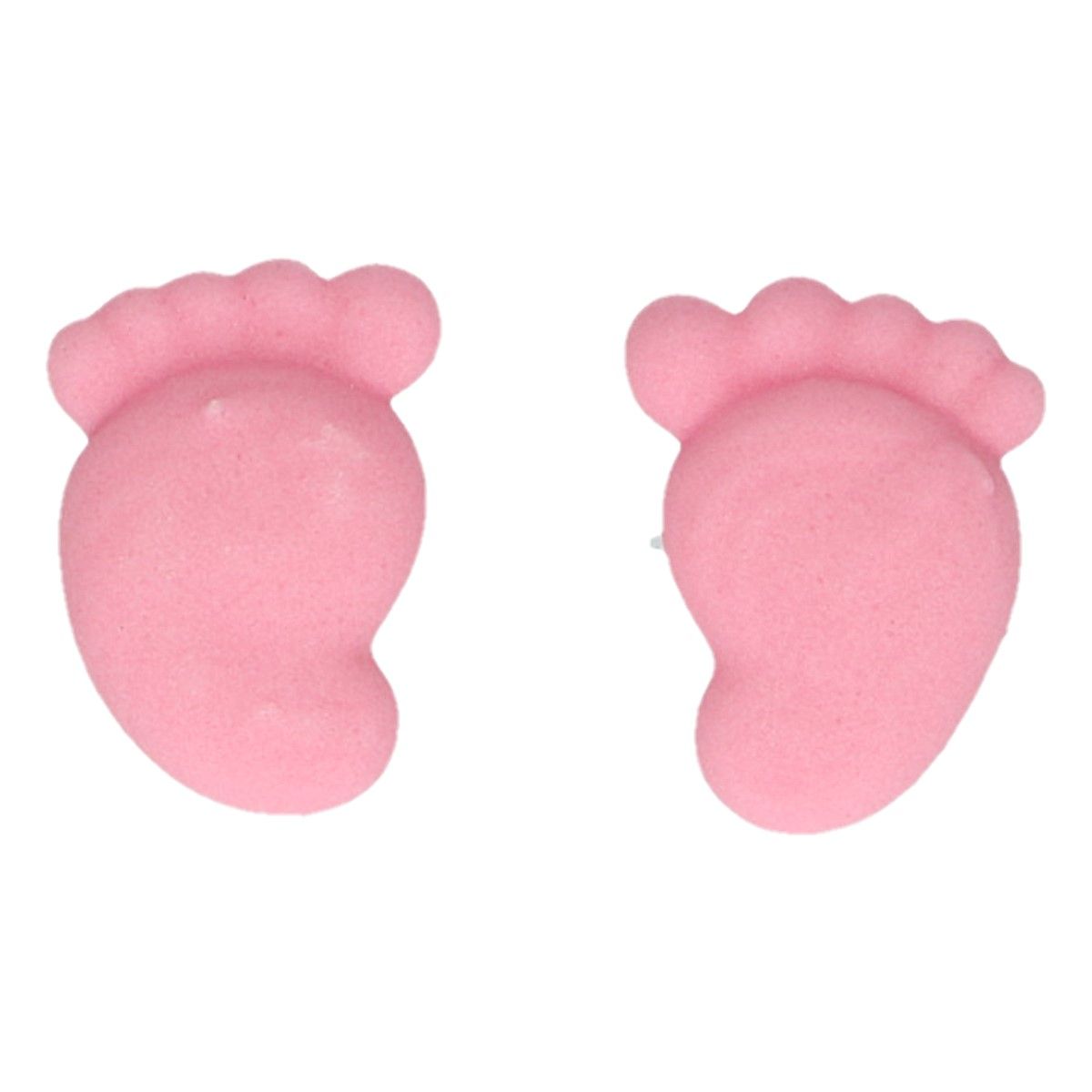 Cukrová dekorácia Detské stopy ružové 16ks, FC71004