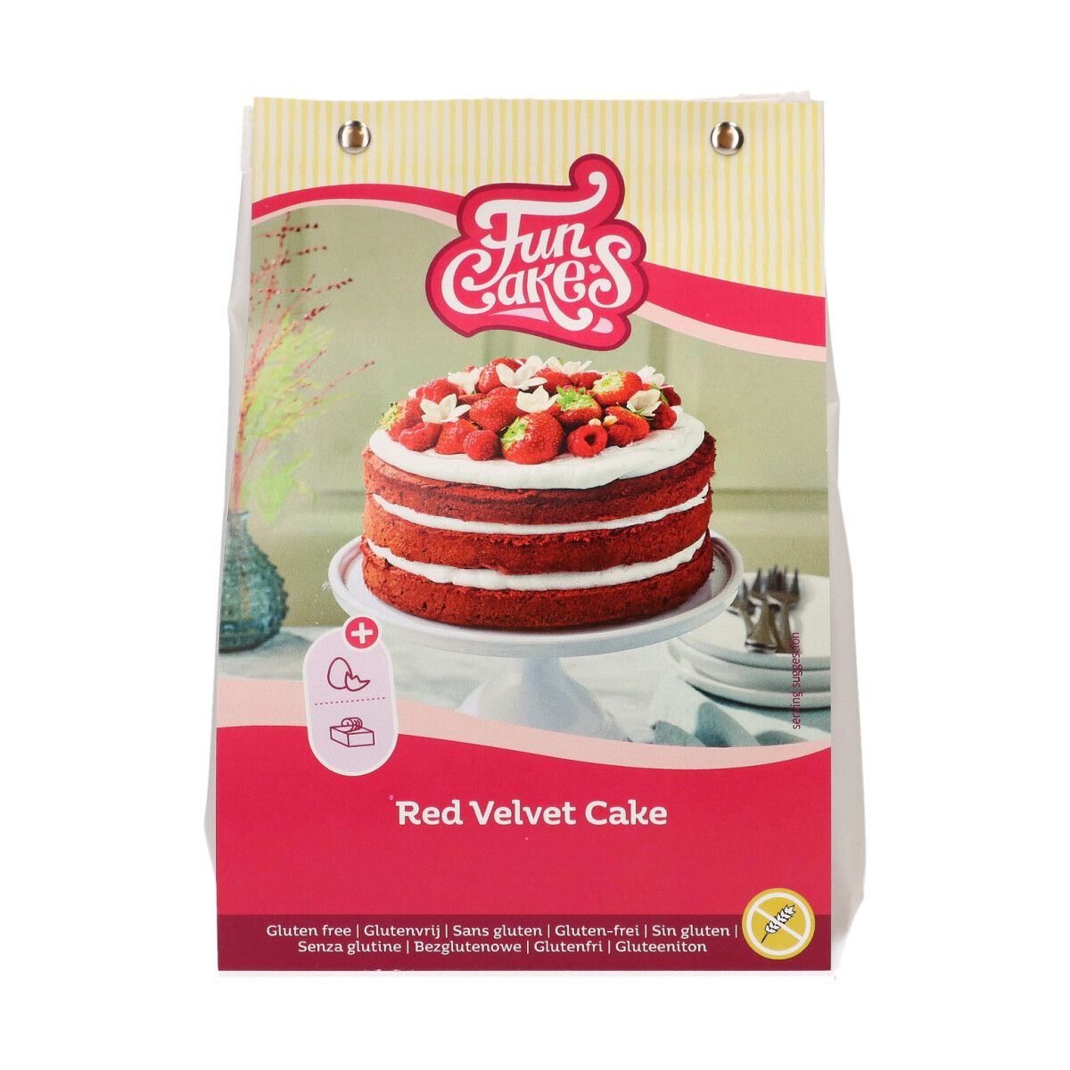Red Velvet 400g, Bez Gluténu, FunCakes Mix for Red Velvet Cake, F11135
