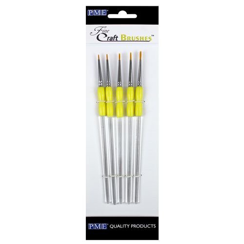 Štetce na nanášanie farieb 5ks tenké - PME Fine Craft Brushes, CB1009