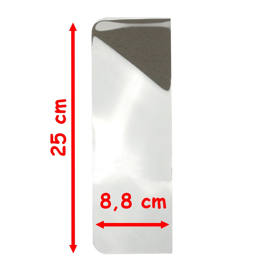 Extra vysoká postranná stierka kovová 25 x 8,8 cm, PME Extra Tall Steel Side Scr