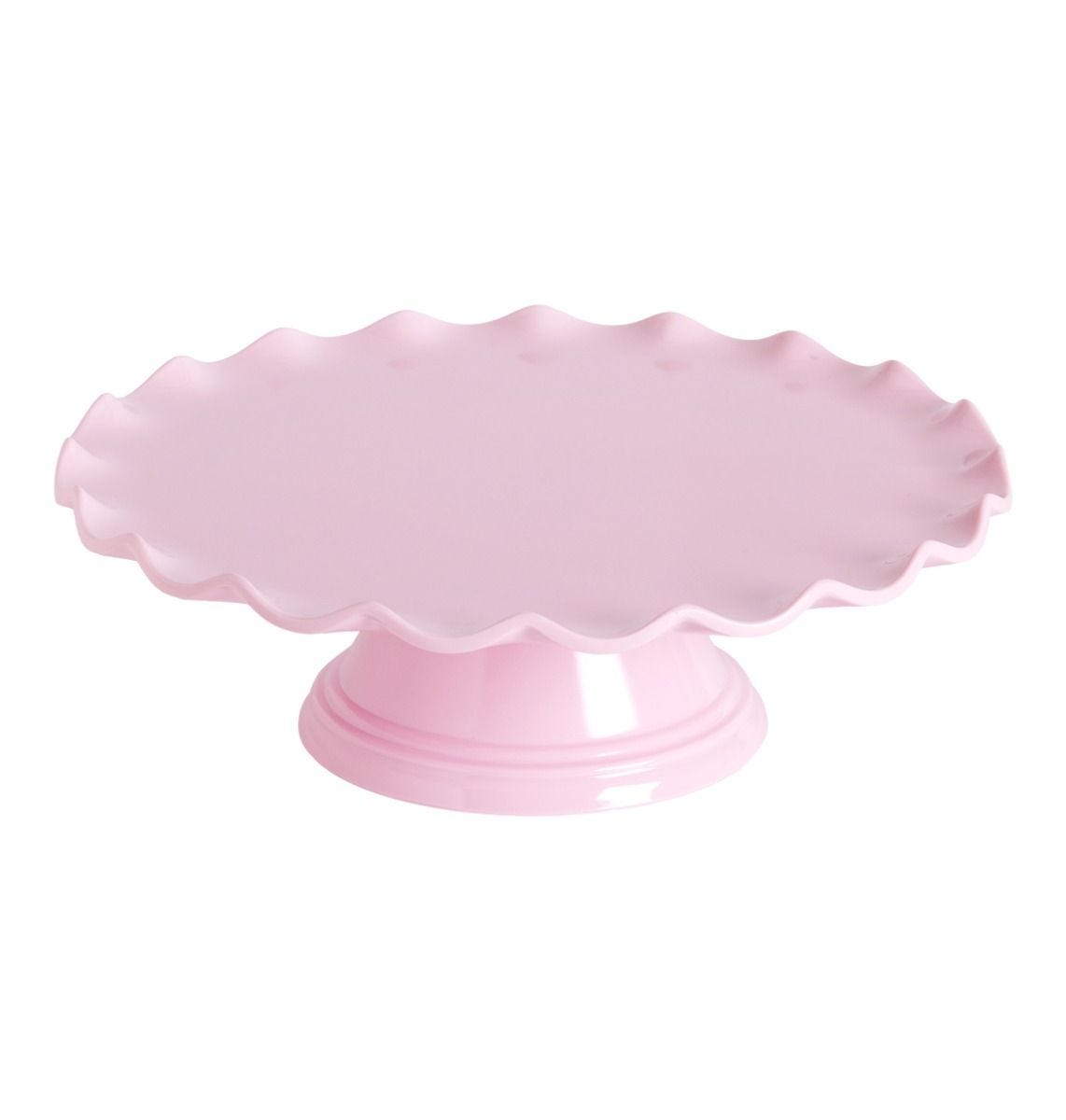Stojan na tortu štandart vlnkový ružový, O 27,5 x 9 cm, LLC09, ALLC