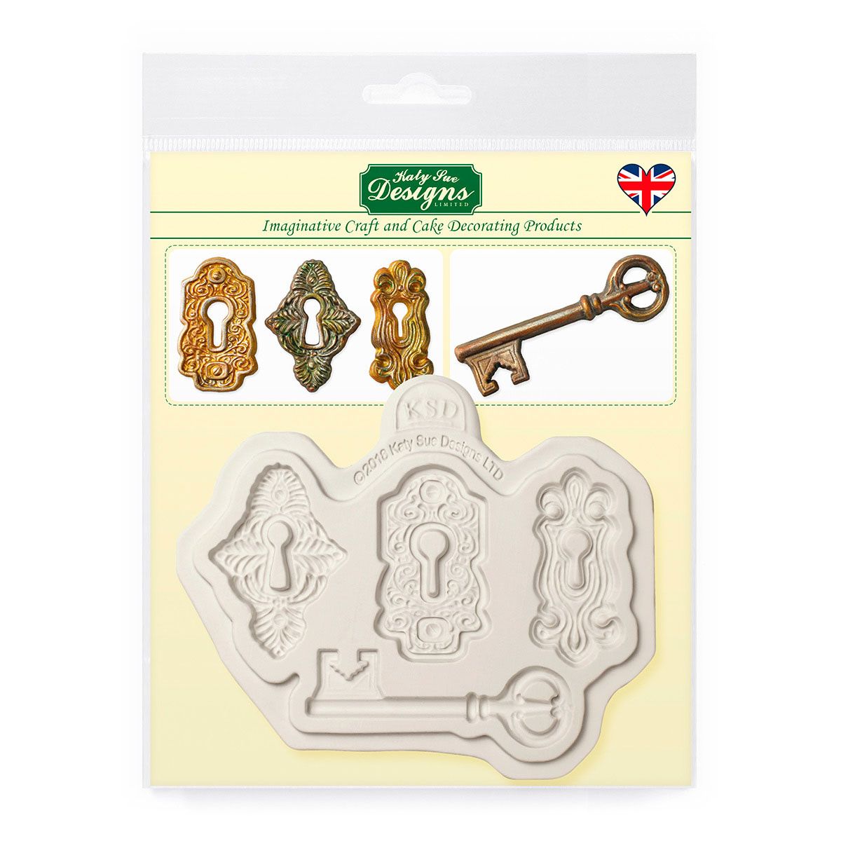 Forma zámky a kľúče, CE0084, Katy Sue Mould - Locks and Key