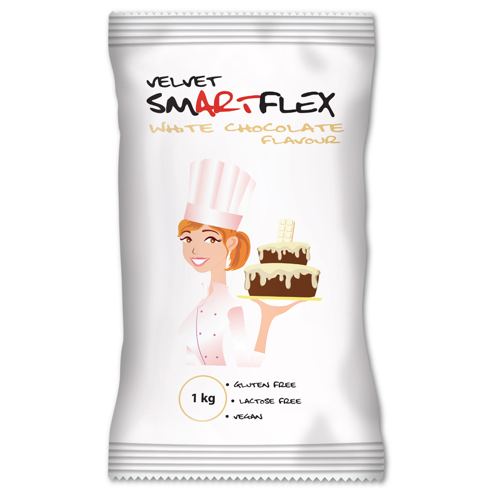 Smartflex Velvet biela čokoláda 1kg v sáčku
