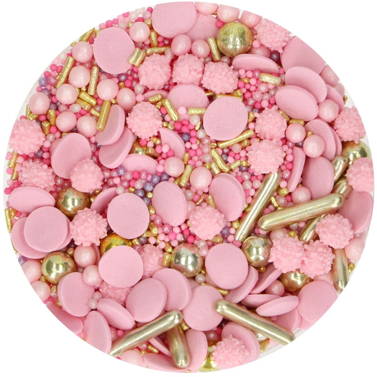 Posyp Fun Cakes - Sprinkle Medley - Glamour Pink 65g, F51435