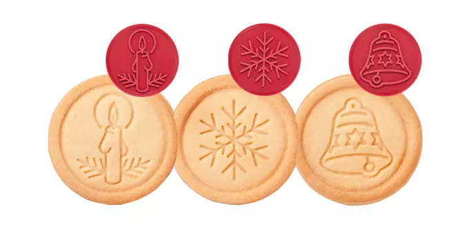 Razítko na sušienky DELICIA, 6 vianočných motívov 
