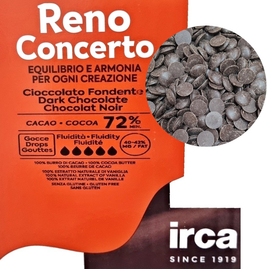 Čokoláda RENO FONDENTE 72% 250g, (40-42), Reno concerto fondente