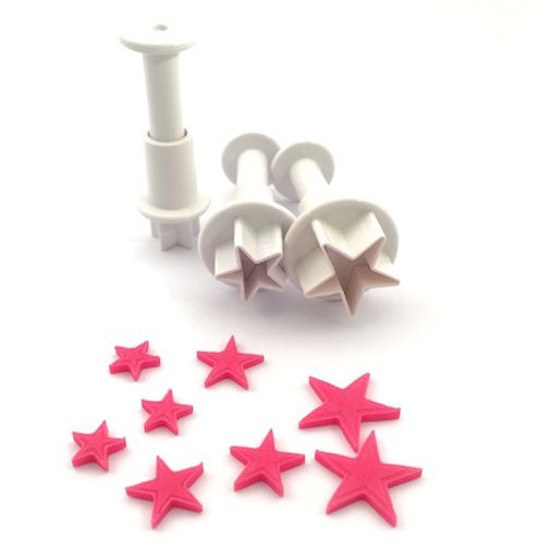 Dekofee Mini Plungers Stars set/3 DF0542, Vypichovačky mini hviezdičky