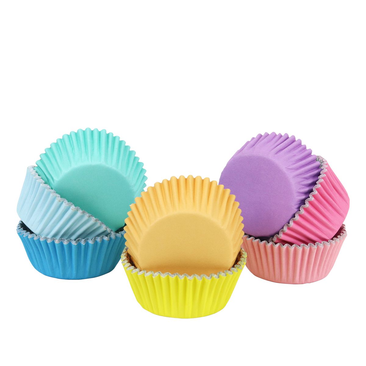 Cupcake košíky hliníkové Pastelové 50x28 mm, 100ks, PME, BC952