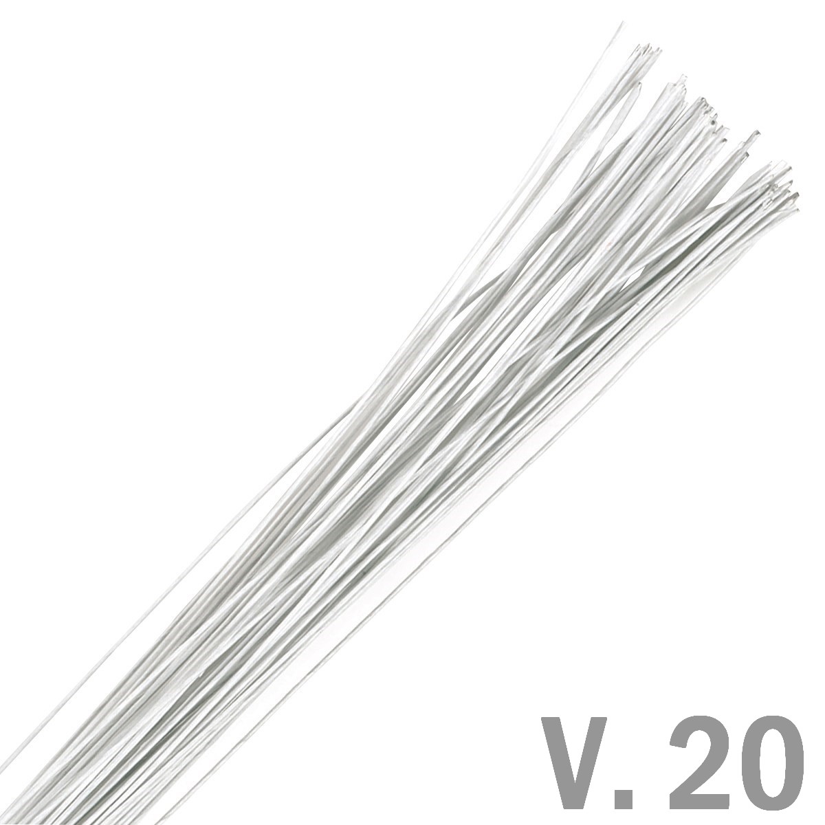 Aranžérsky drôtik biely v.20 (0,8mm), 20ks, L.36cm, 1382W, Culpitt