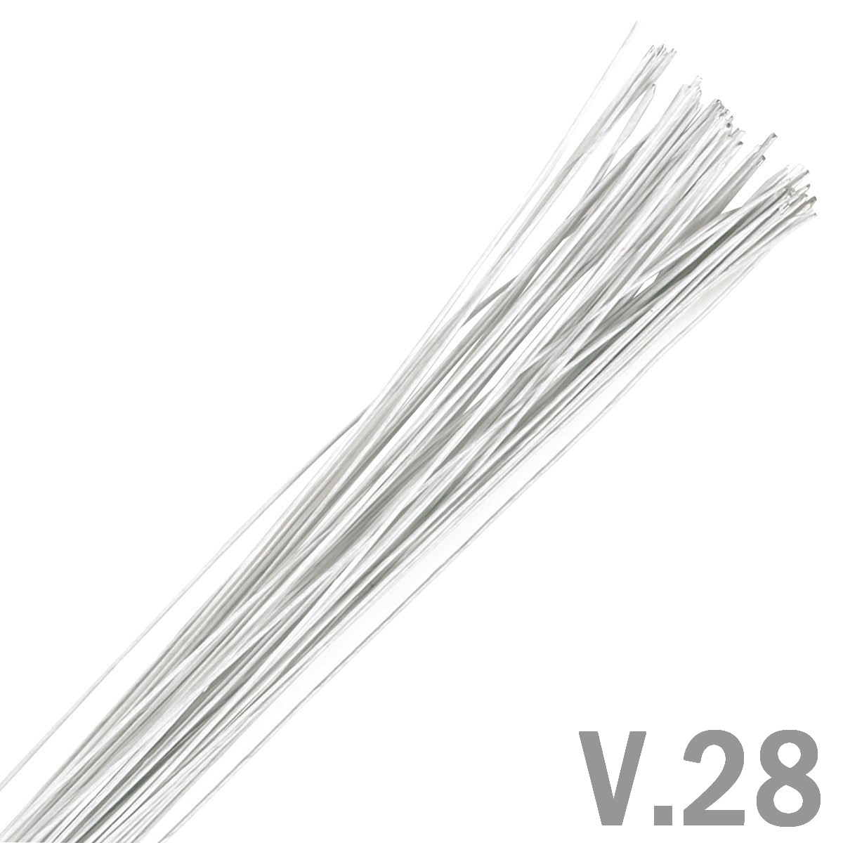 Aranžérsky drôtik biely v.28 (0,38mm), 50ks, L.36cm, 1388W, Culpitt 