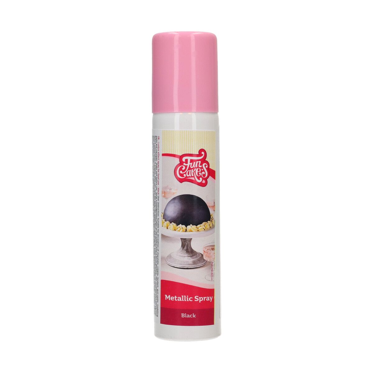 Metalický Black sprej 100ml, FunCakes, F41440