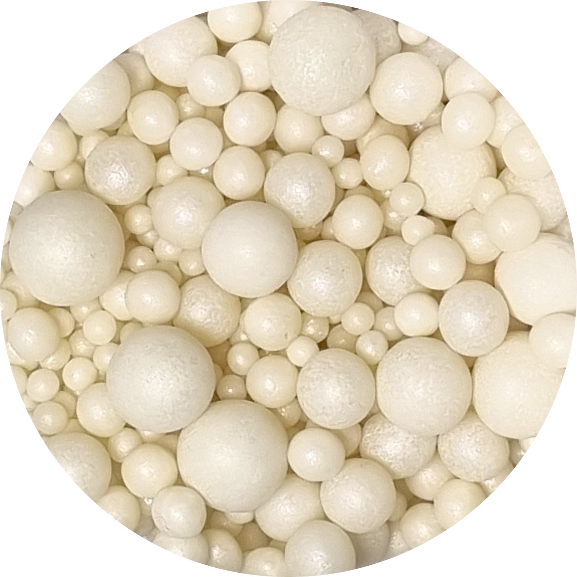 Posyp cukrové Perly 10mm White 70g, 3, 4, 5, 7, 10mm, SD pearls, 1101