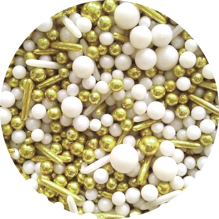 Posyp Mix Gold a White 70g, SD pearls, 2005