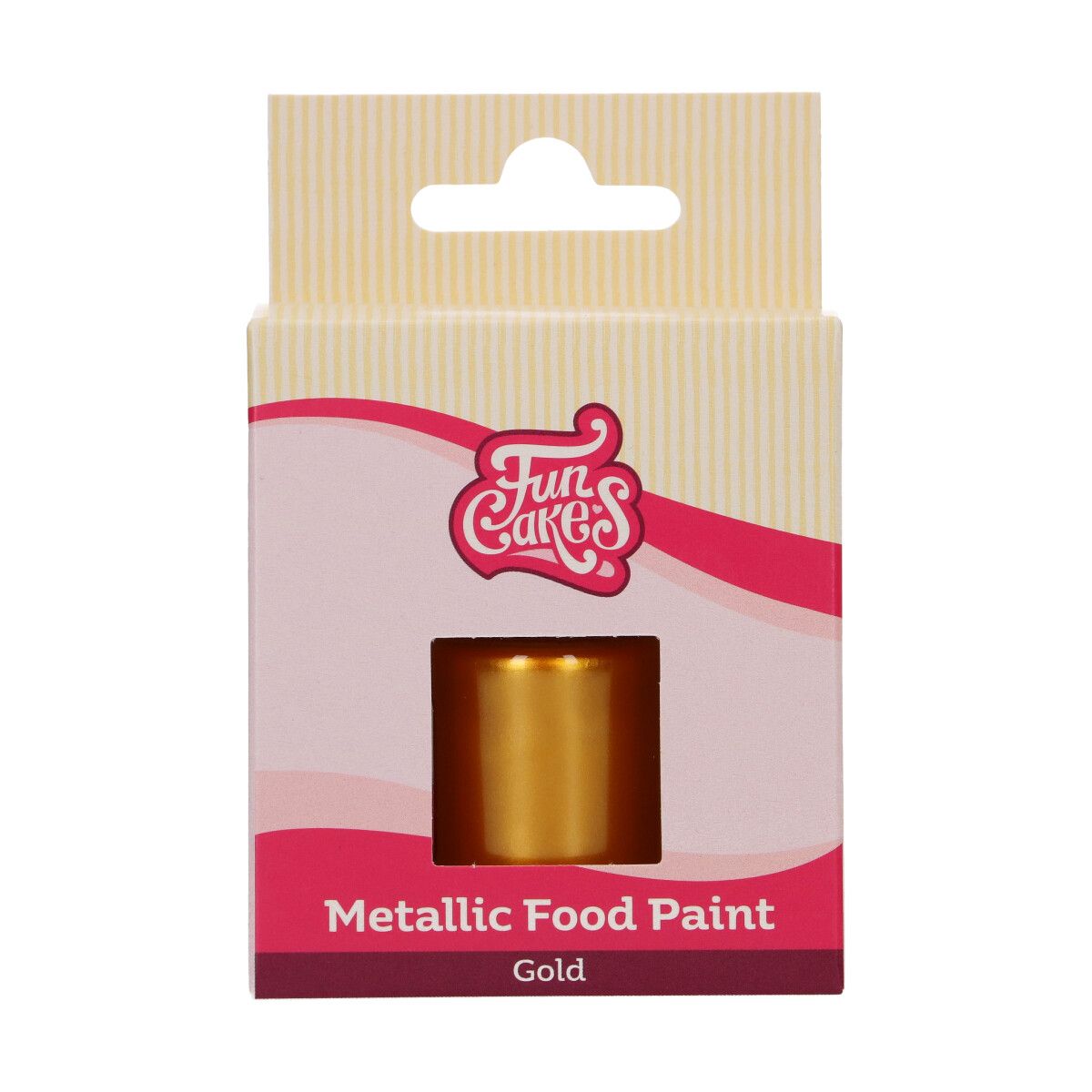 Metalická potravinárska farba Gold 30 ml, FunCakes, F45180