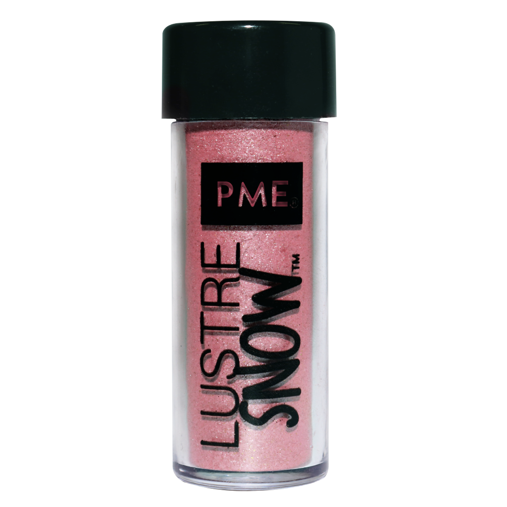 Jedlý lesklý prach Ružový (pink) 10g, PME SW57, Edible Lustre Snow