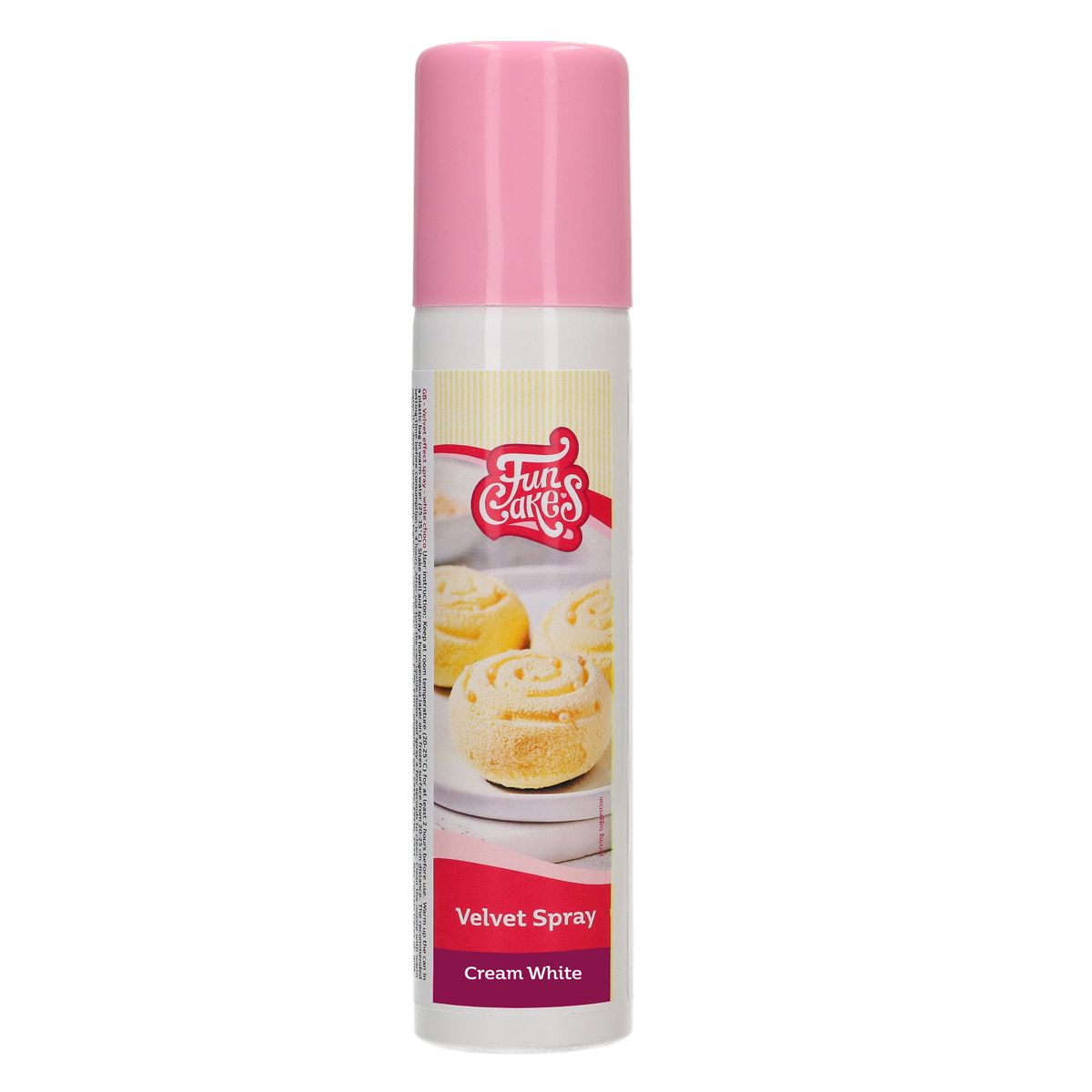 Velvet sprej Krémovo Biely (Creme White) 100ml, FunCakes, F41340