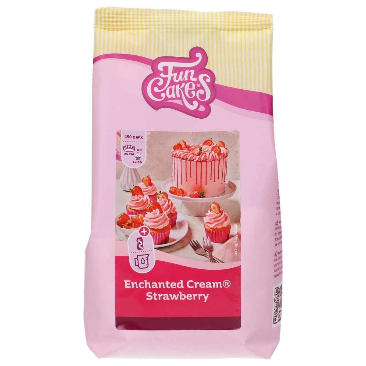 Enchanted cream Strawberry 450g, FunCakes, Čarovný krém Jahoda, F11240