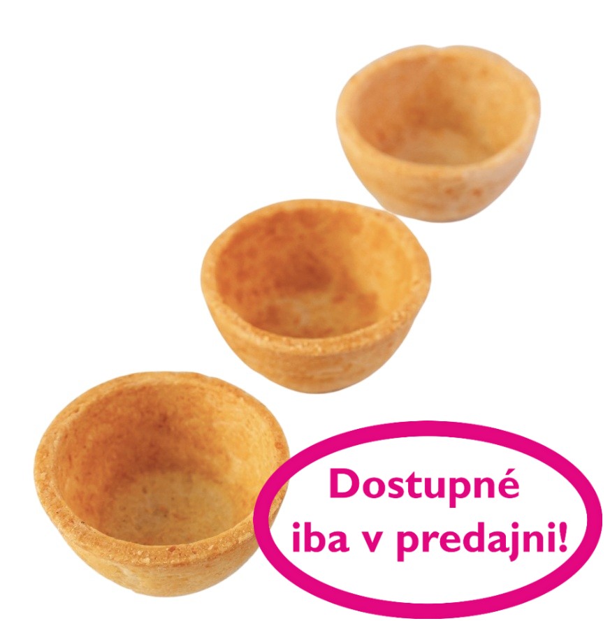 Tartaletka slaná 40x18 mm balená v blistri 294g (počet v jednom blistri 42ks)