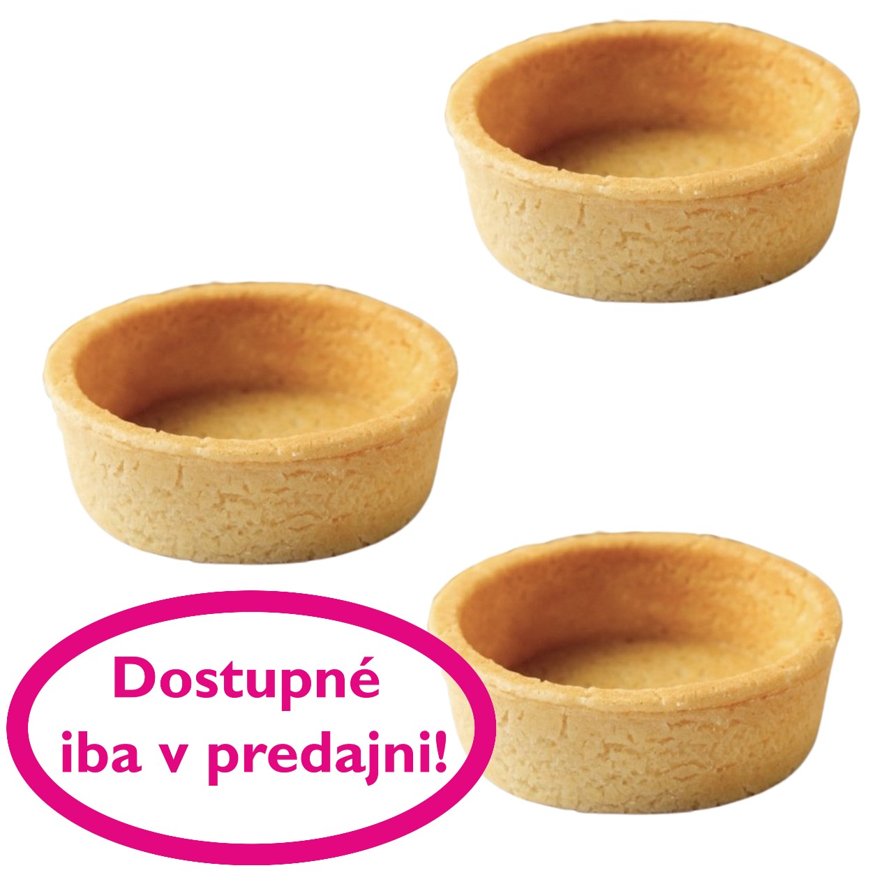 Tartaletka maslová 60x20mm balená v blistri 209g (počet ks v blistri 11ks)