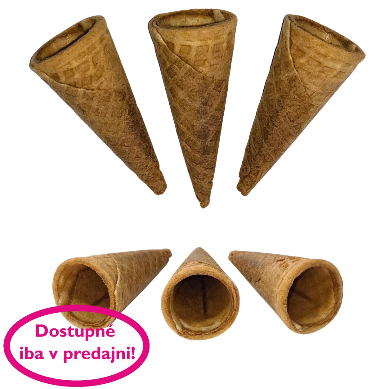Kornútok Cialda mignon sladký 16ks, 62 x 27 mm
