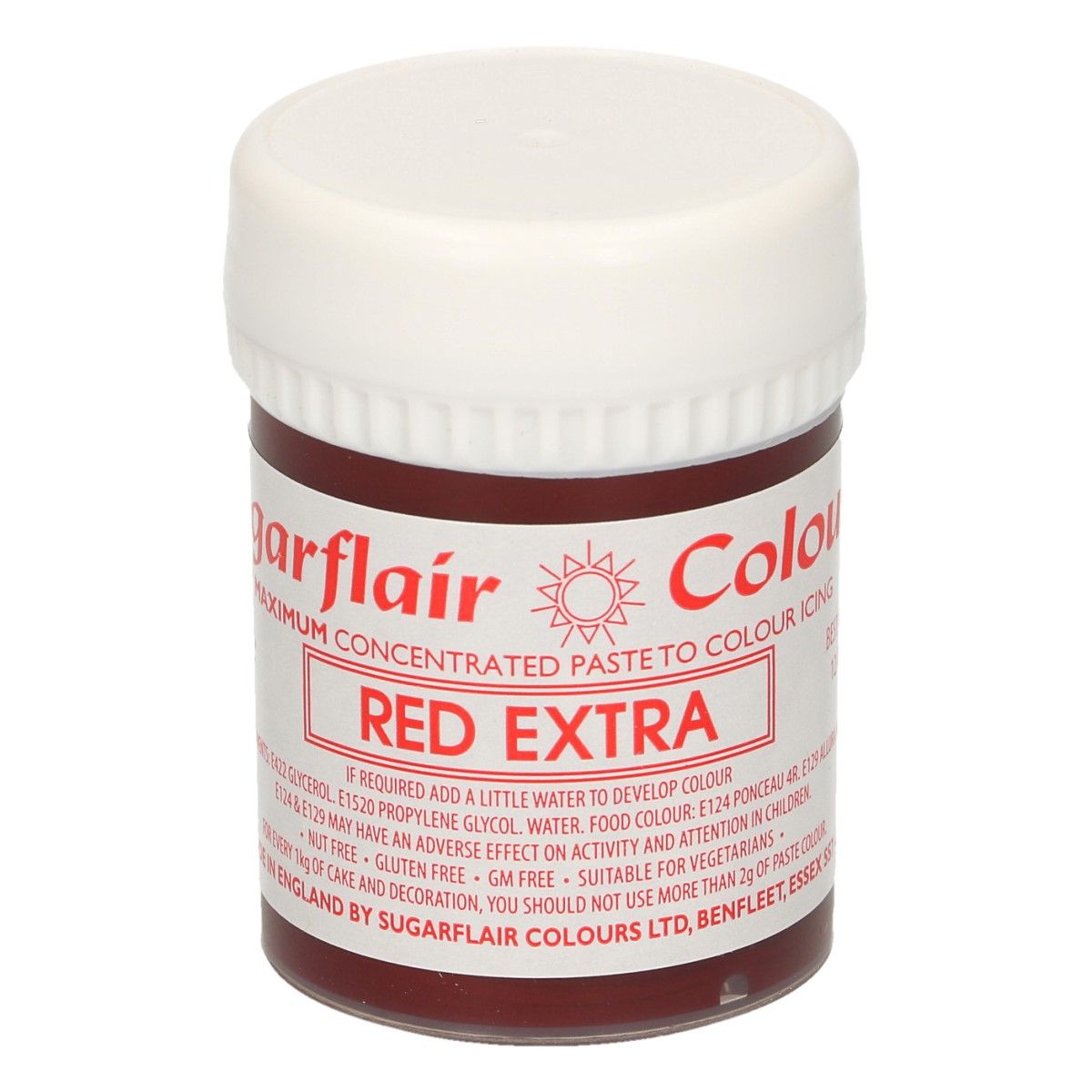 Farba gelová extra Red (extra červená) 42g, SGF