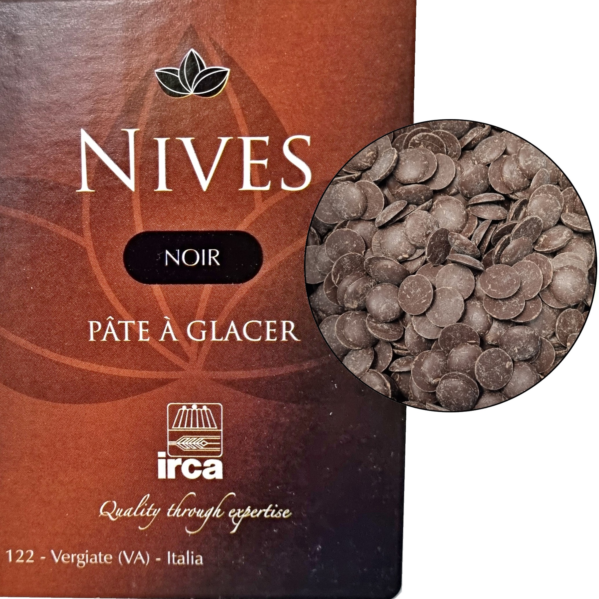 Čokoládová poleva tmavá 500g NIVES